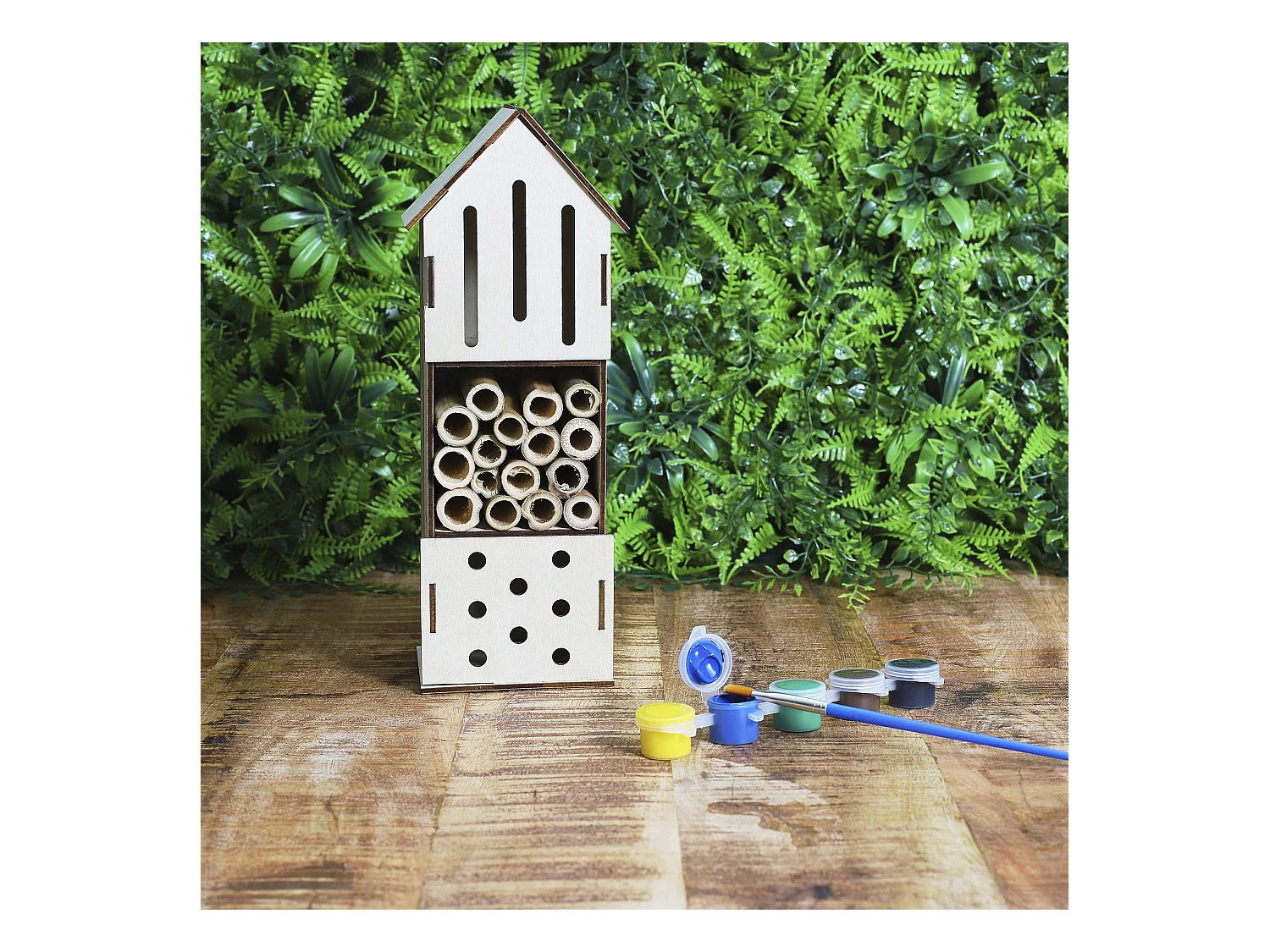 Maison A Insectes A Monter Soi Meme H23.5cm Marron