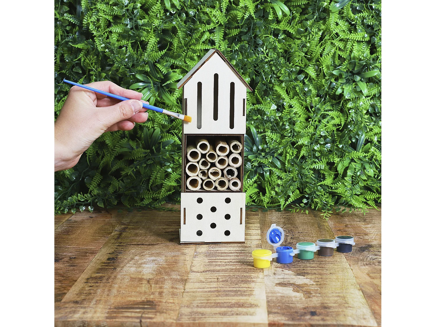 Maison A Insectes A Monter Soi Meme H23.5cm Marron