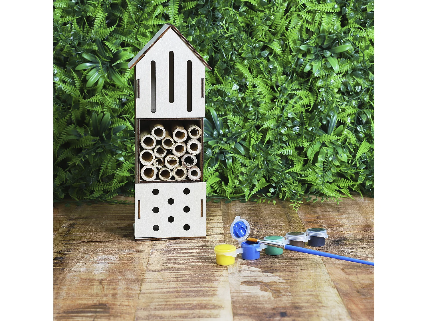 Maison A Insectes A Monter Soi Meme H23.5cm Marron