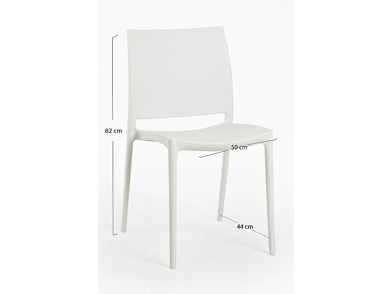 Sillas Jardín - Silla Dalen - Blanco