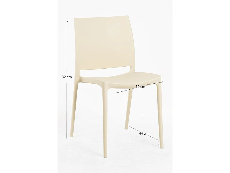 Sillas Jardín - Silla Dalen - Beige