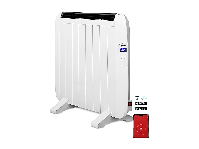 Emisor térmico de aluminio Yoevu, calefactor de bajo consumo