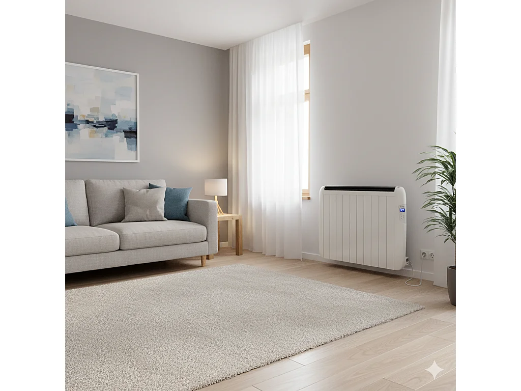 Emisor térmico de aluminio Yoevu, calefactor de bajo consumo