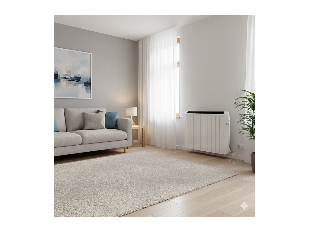 Emisor térmico de aluminio Yoevu, calefactor de bajo consumo