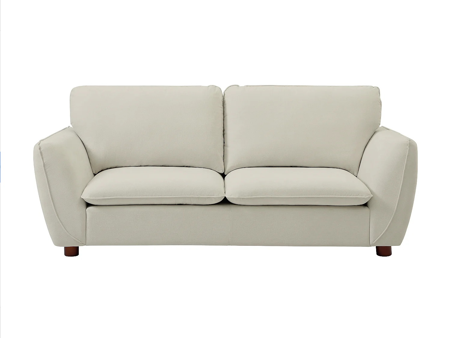 Canapés 3 places et 2 places en tissu blanc cassé MENARDIA