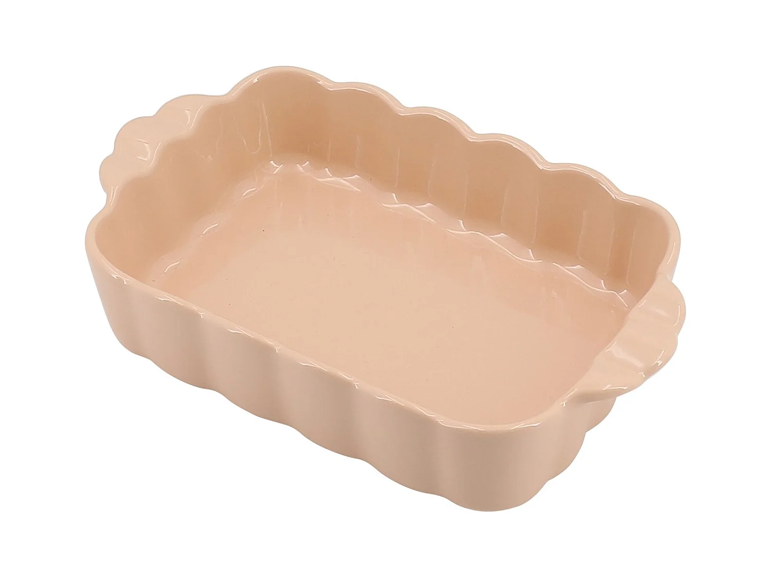 Menastyl - Plat A Four Fiorella 34x20.5cm En Gres Rose