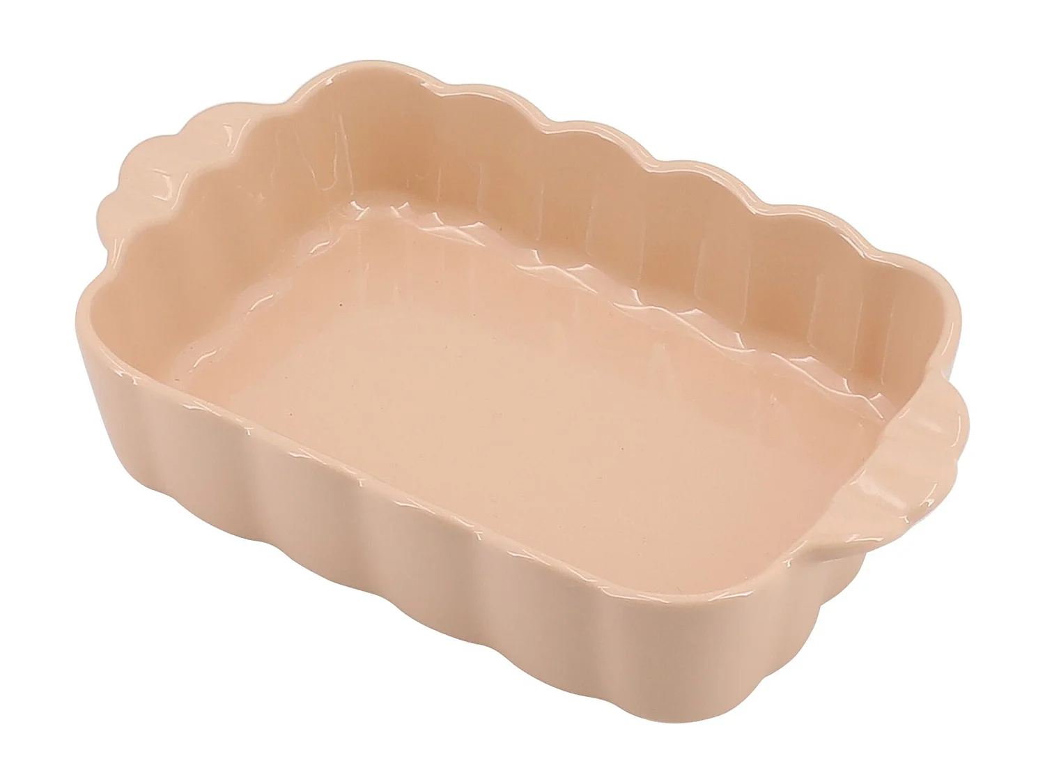 Menastyl - Plat A Four Fiorella 34x20.5cm En Gres Rose