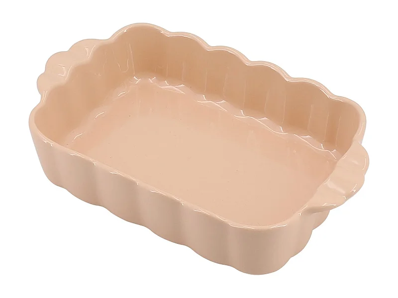 Menastyl - Plat A Four Fiorella 34x20.5cm En Gres Rose