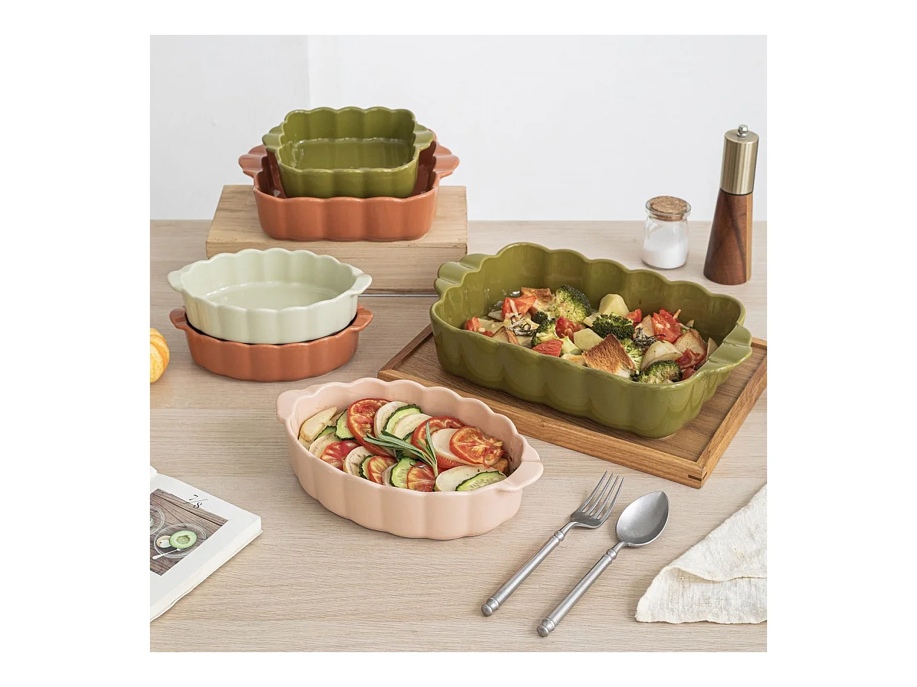 Menastyl - Plat A Four Fiorella 28x17cm En Gres Terracotta