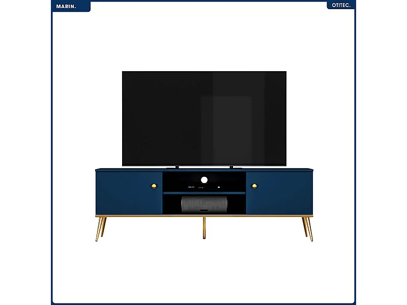 Meuble TV - H.54 x L.160 x P.40 cm - MARIN