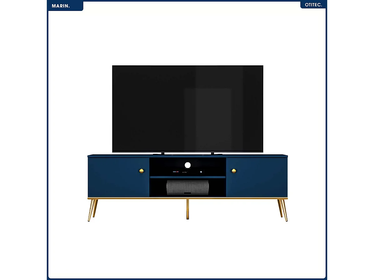 Meuble TV - H.54 x L.160 x P.40 cm - MARIN