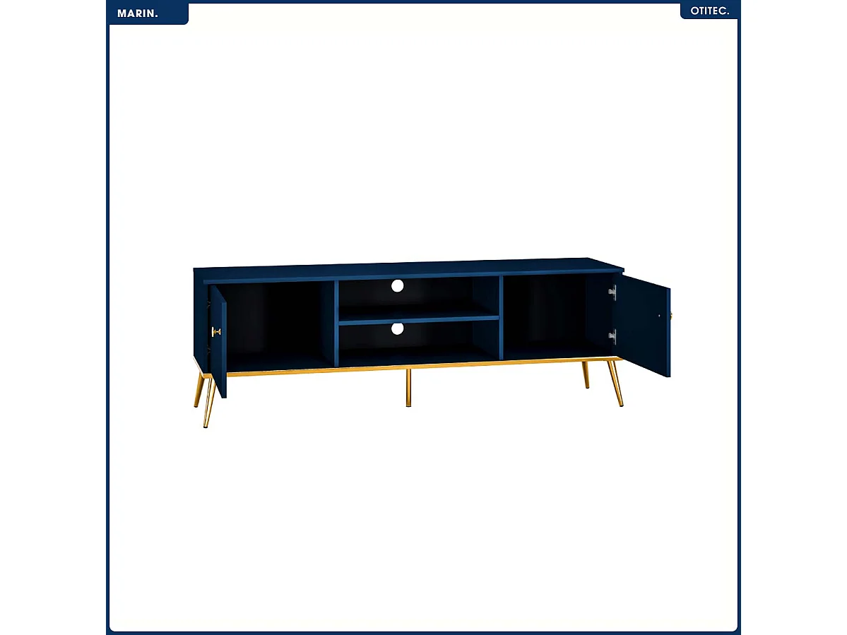 Meuble TV - H.54 x L.160 x P.40 cm - MARIN