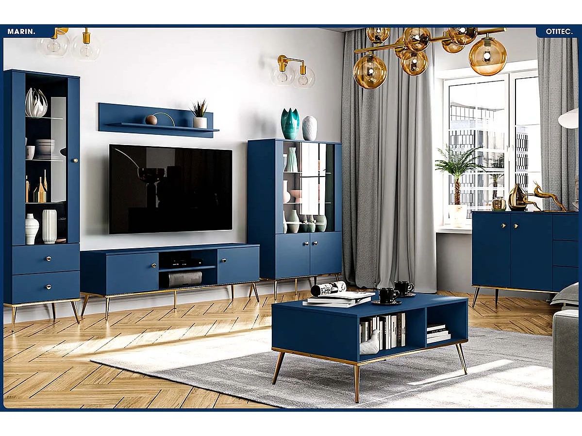 Meuble TV - H.54 x L.160 x P.40 cm - MARIN