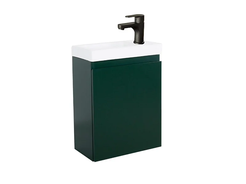 LISA schwarzer Waschbeckenschrank + Wasserhahn