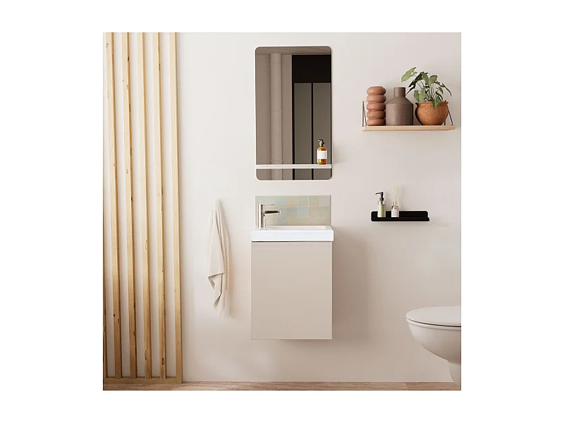Mobile lavabo LISA + mensola a specchio
