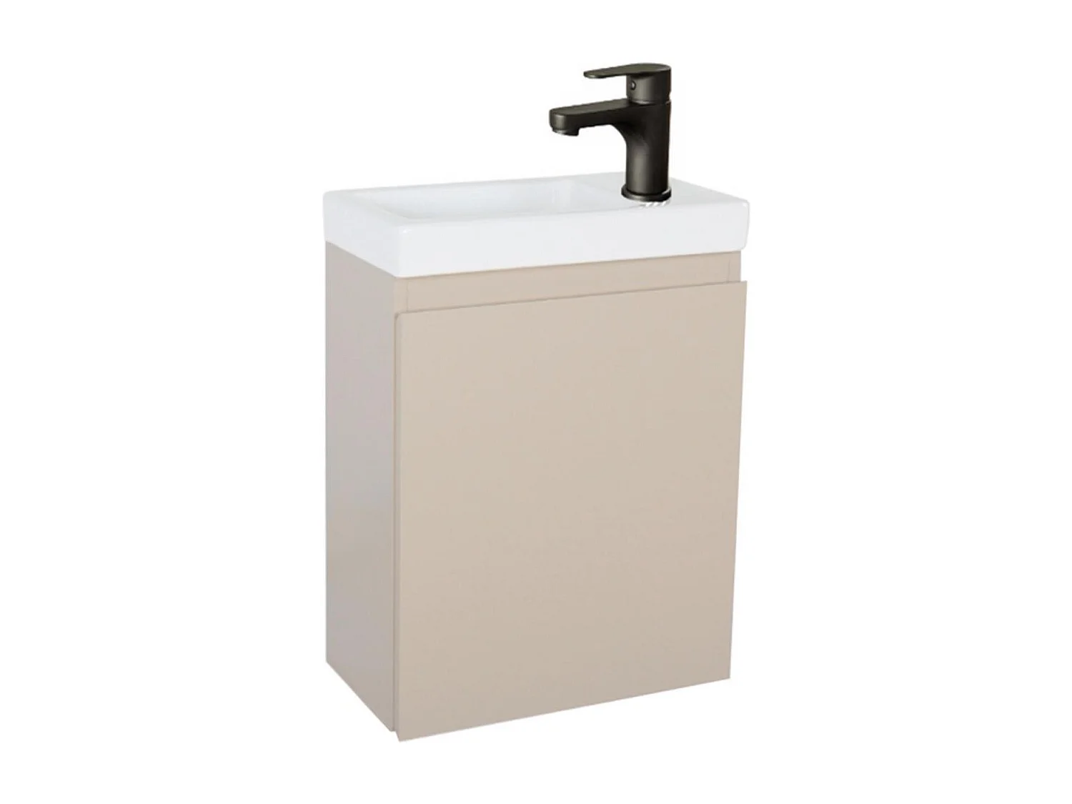 Mueble lavabo LISA negro + grifería