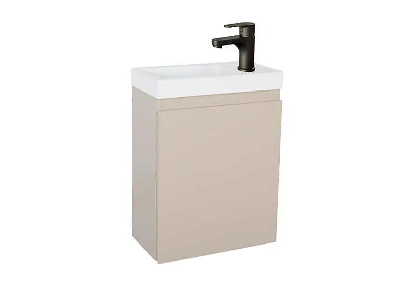LISA schwarzer Waschbeckenschrank + Wasserhahn