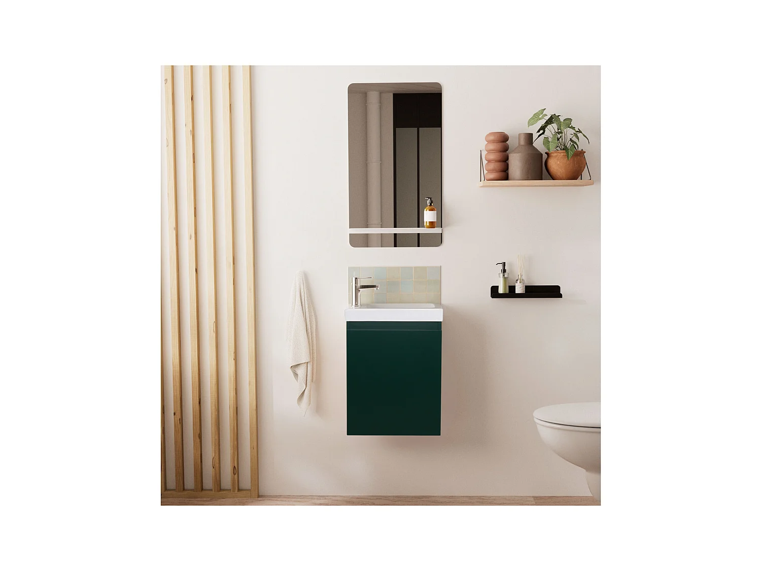 Mueble lavabo LISA + estante espejo