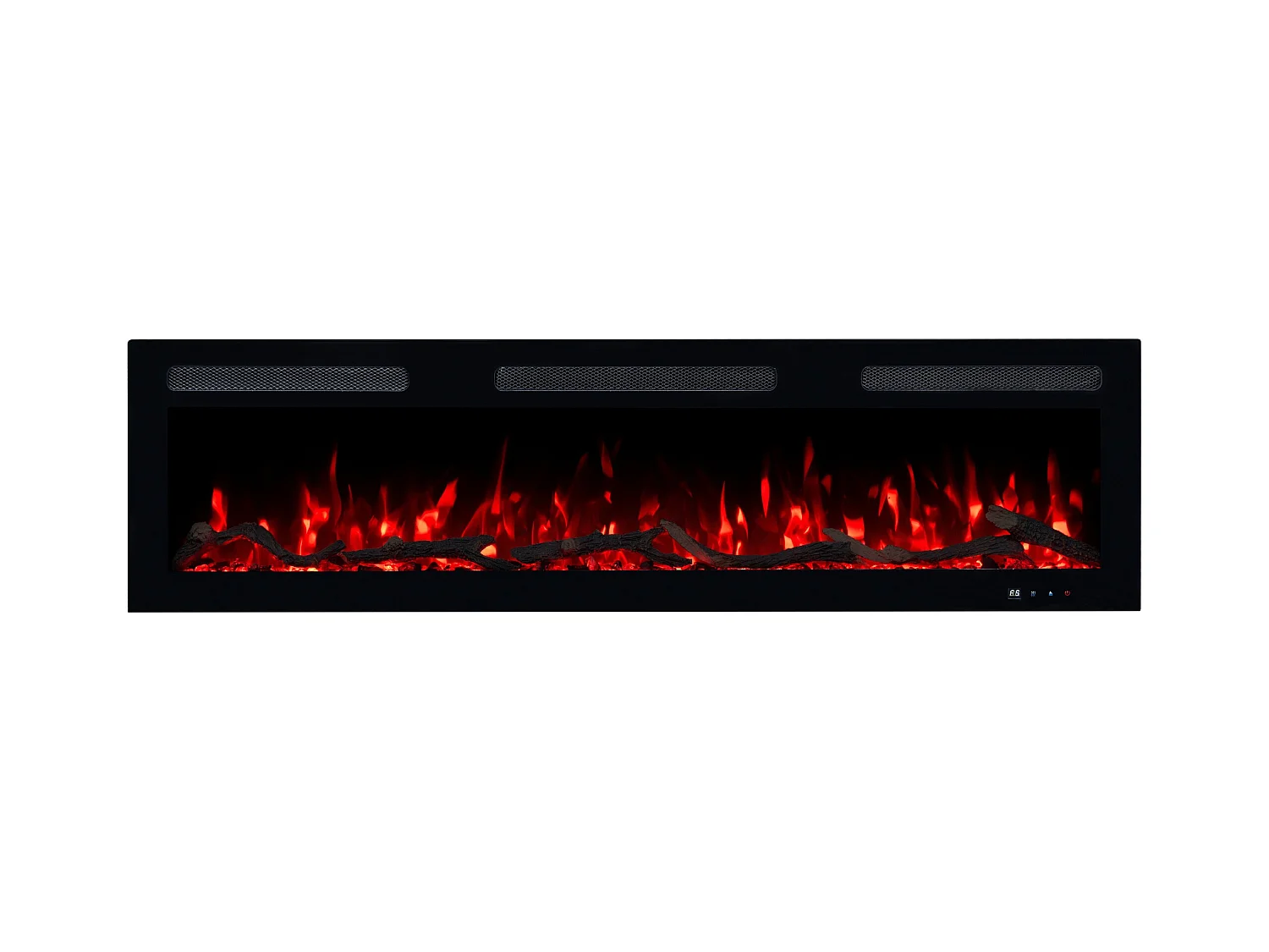 Elektrische haard MONARCH 183 - premium vlam - voor wand en inbouw - 183x13x35 cm - LED-haard met verwarming 900/1800 W