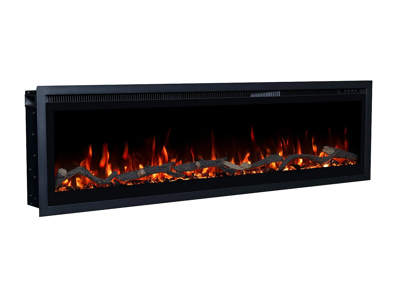 Elektrische haard REGAL 182 - premium vlam - voor wand en inbouw - 182x35x12 cm - LED-haard met verwarming 900/1800 W