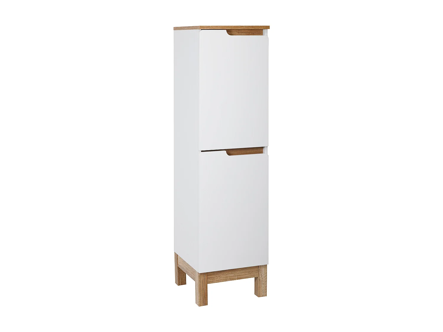 Ensemble de meubles de salle de bain blanc 80 cm Armoire avec lavabo Colonne pour balai à franges Demi-colonne Armoire avec miroir Spek