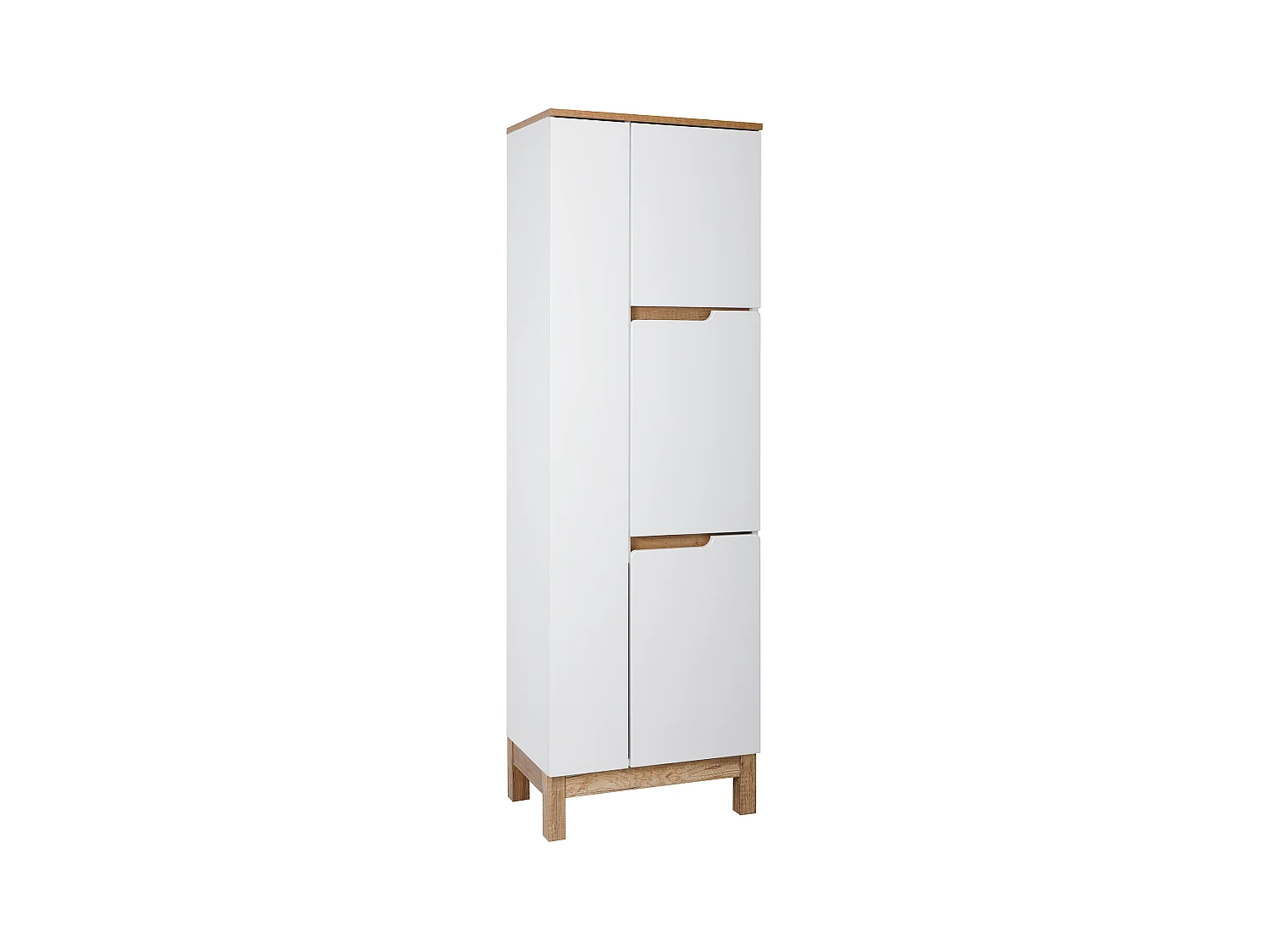 Ensemble de meubles de salle de bain blanc 60 cm Armoire avec lavabo Support pour balai à franges Spek