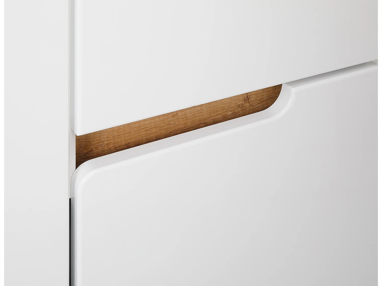 Wit badkamermeubelset 60 cm Kast met wastafel Mopstandaard Spek