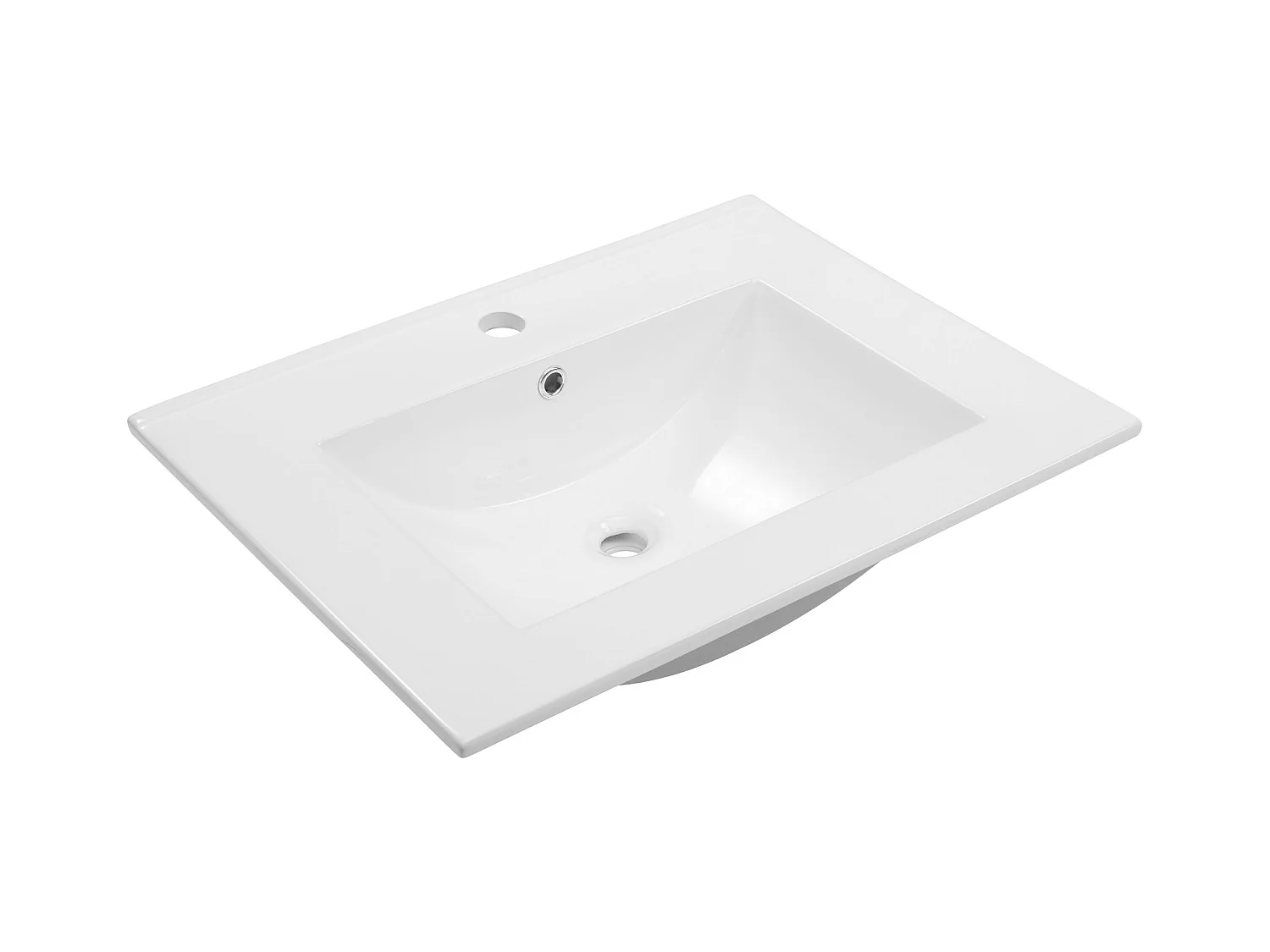 Ensemble de meubles de salle de bain blanc 60 cm Meuble avec lavabo Poteau pour balai à franges Demi-poteau Spek