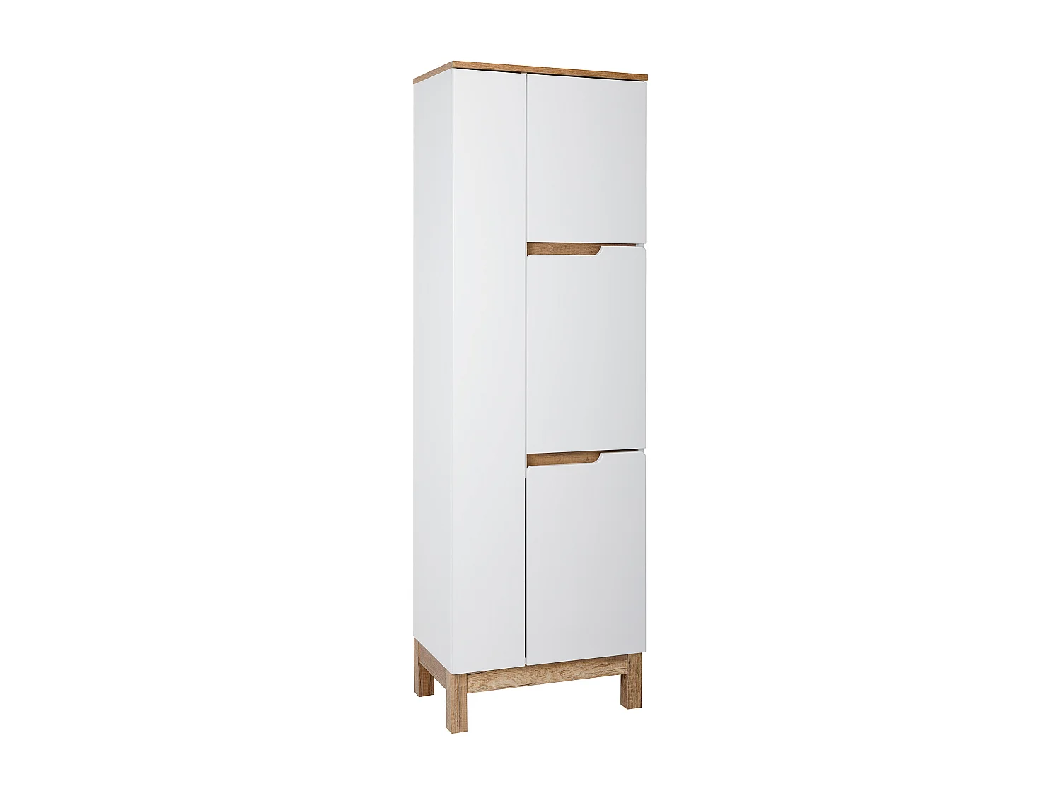 Ensemble de meubles de salle de bain blanc 60 cm Armoire avec lavabo Support pour balai à franges Spek