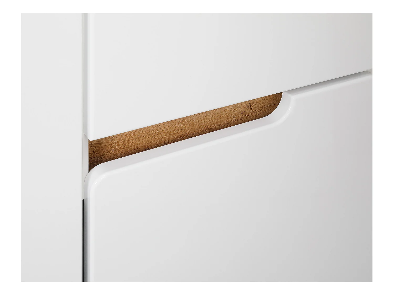 Witte badkamerset 60 cm  Kast met wastafel 2 lades Spek