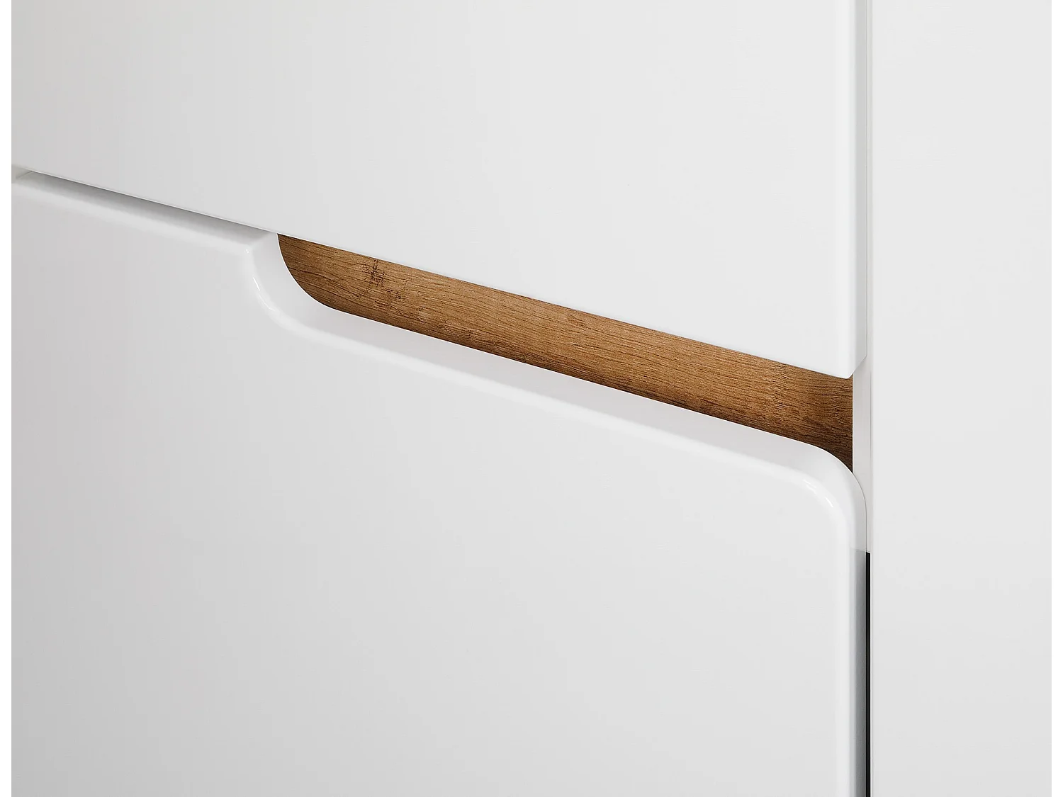 Szafka Łazienkowa Półsłupek 2 Drzwi Biały Spek