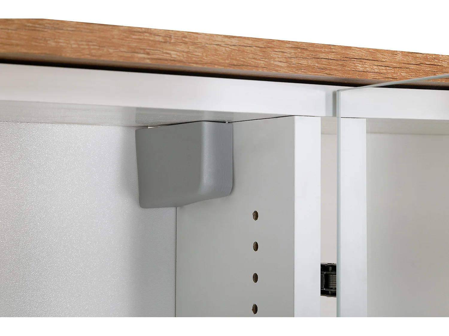 Armoire de salle de bain avec miroir 60 cm, 2 portes, blanche Spek