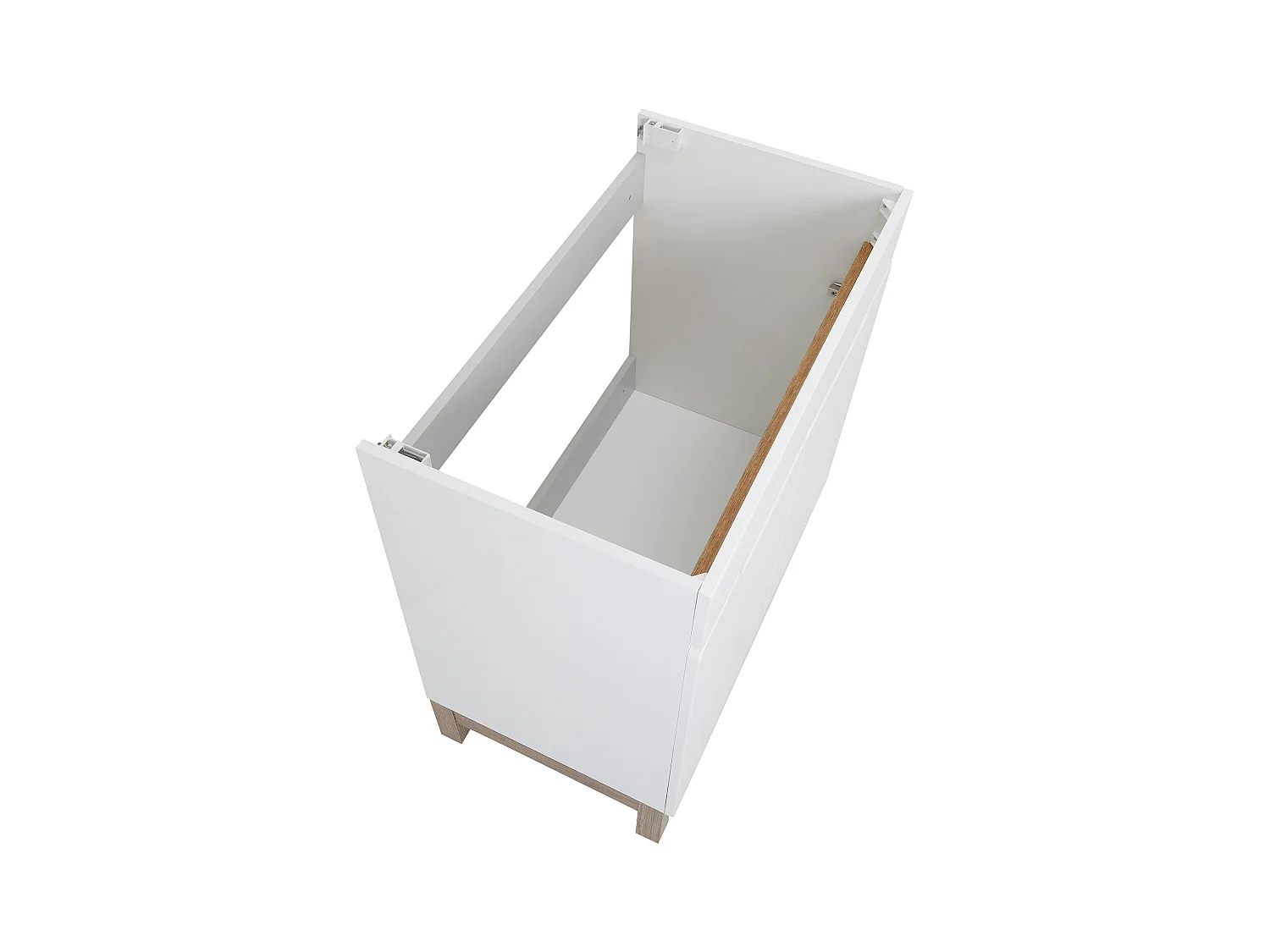 Szafka Łazienkowa pod Umywalkę 80cm 2 Drzwi Biała Spek