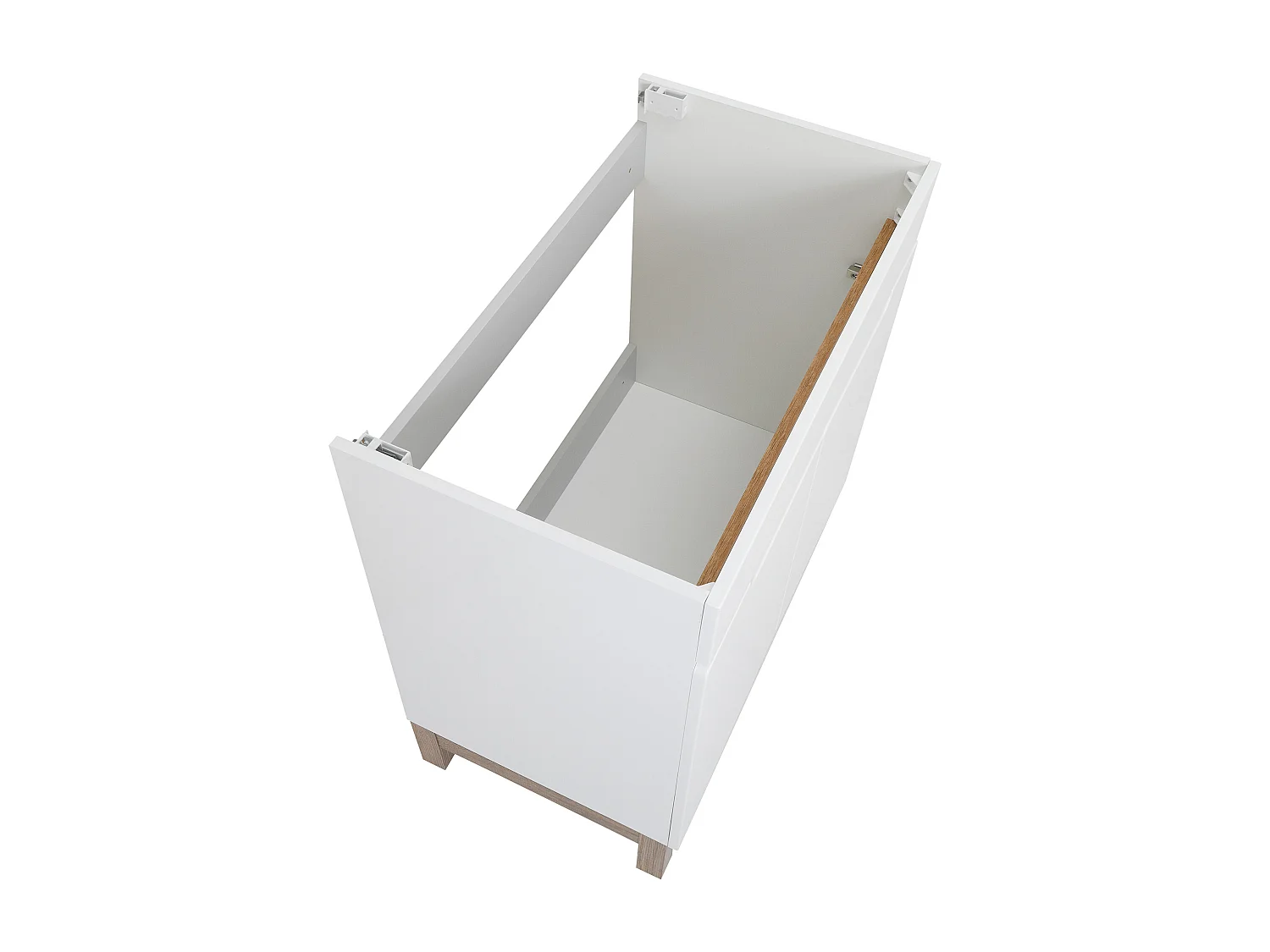 Badkamermeubel onder wastafel 80 cm 2 deuren wit Spek