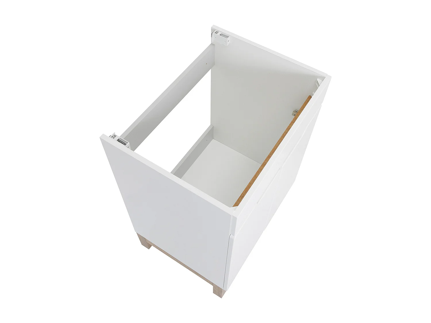 Badkamermeubel onder wastafel 60 cm 2 deuren wit Spek