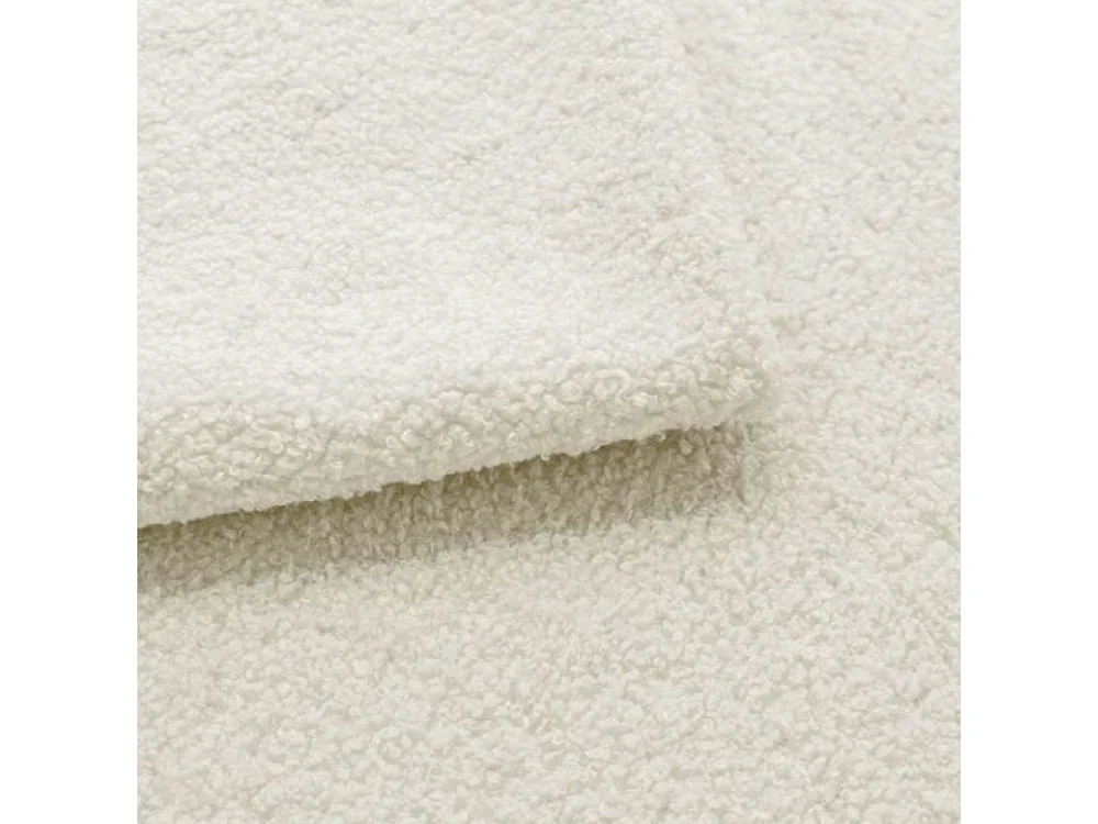 BESILIO Łóżko tapicerowane Boucle 180x200 Velora II - stelaż listwowy, wezgłowie, pojemnik, łóżko slim, wysokie złote nogi - Jasnoszary