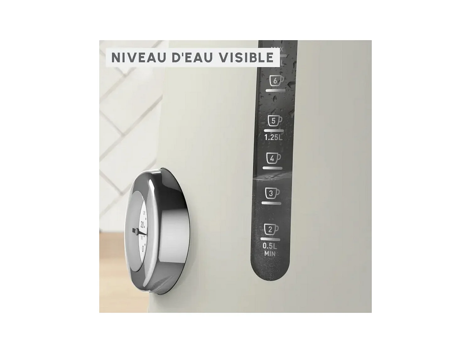 Moulinex Bouilloire électrique 1.7l 2400w rise - BY355EA0