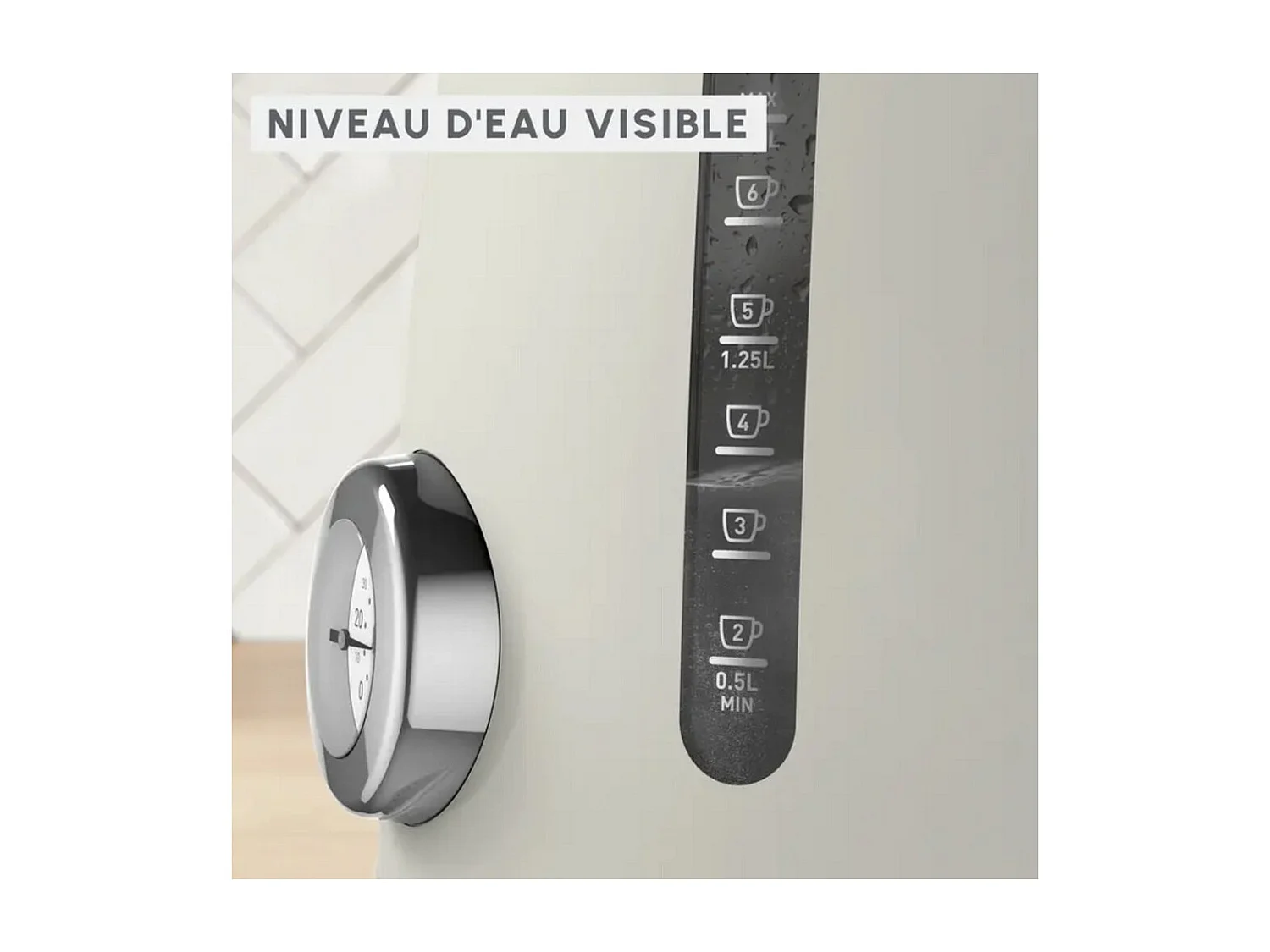 Moulinex Bouilloire électrique 1.7l 2400w rise - BY355EA0