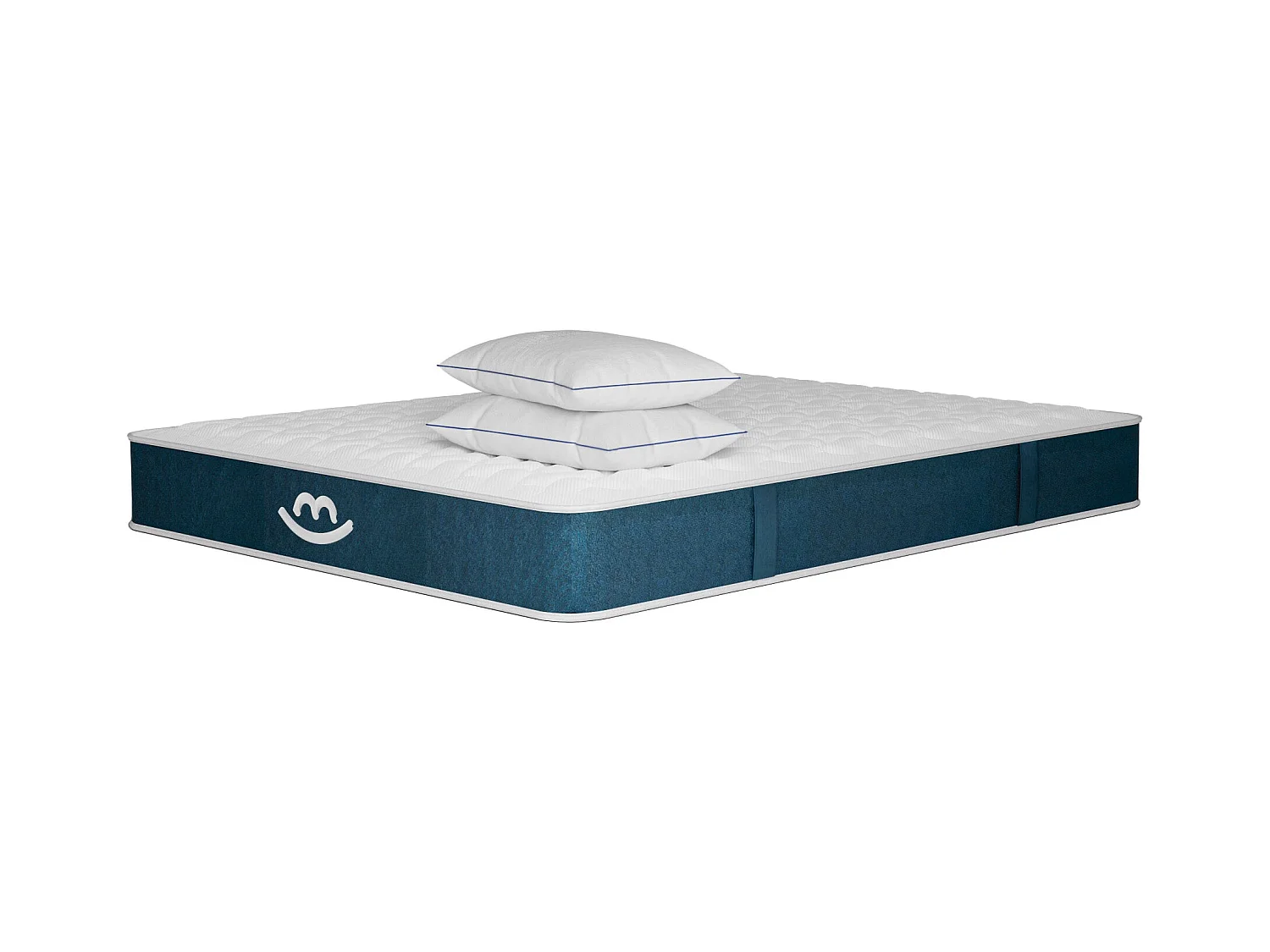 Matelas hybride et oreillers moelleux 90x200cm épais 22cm