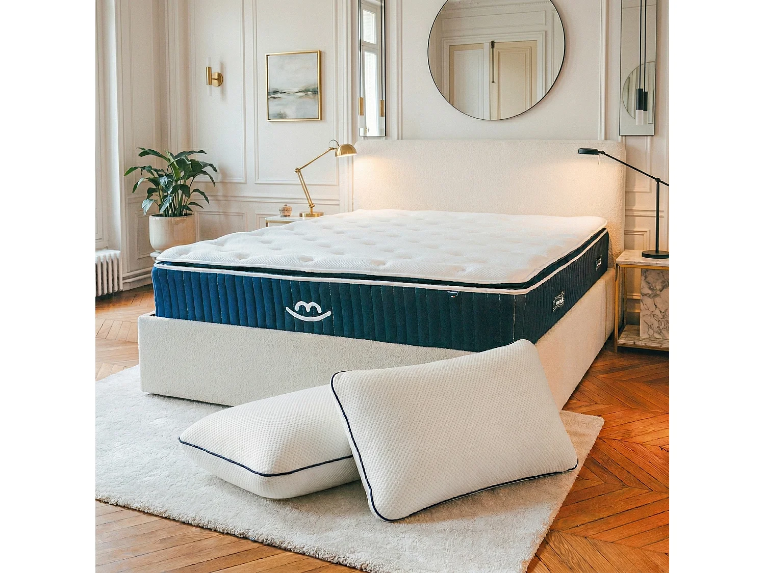 Matelas et oreillers mémoire de forme 160x200 épais.30cm
