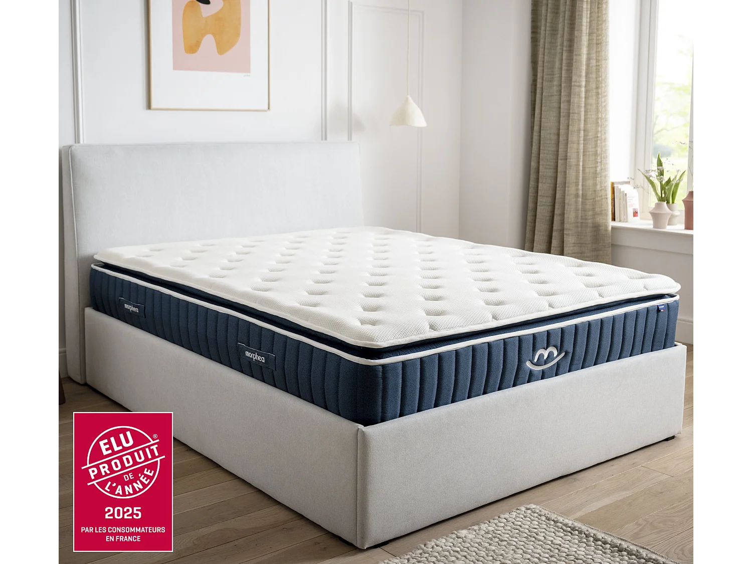 Matelas mémoire de forme et oreillers moelleux 200x200 épais 30cm