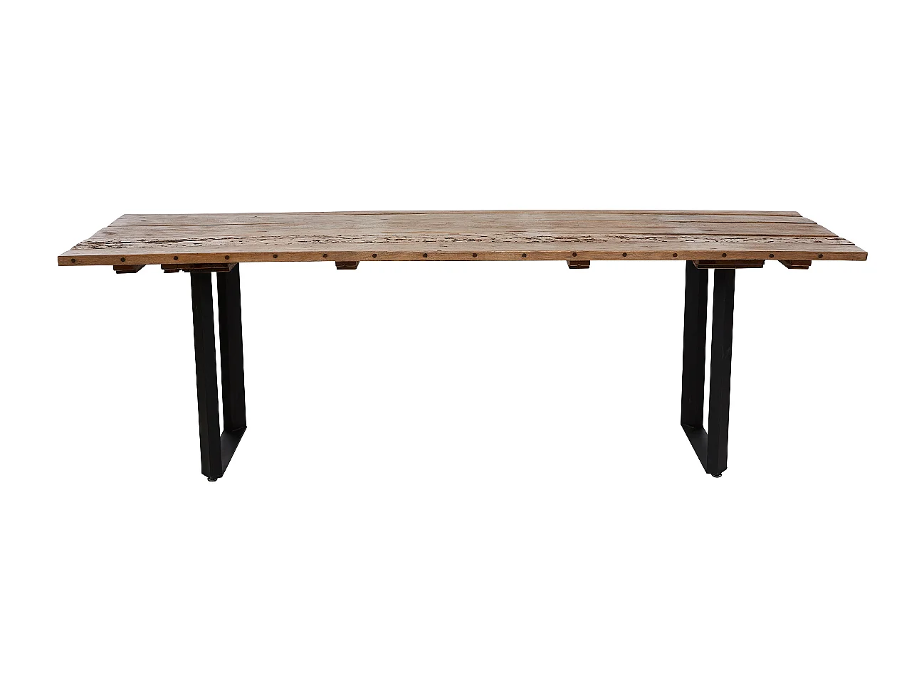 Table en bois recyclé de bateaux L300 cm - BONNY