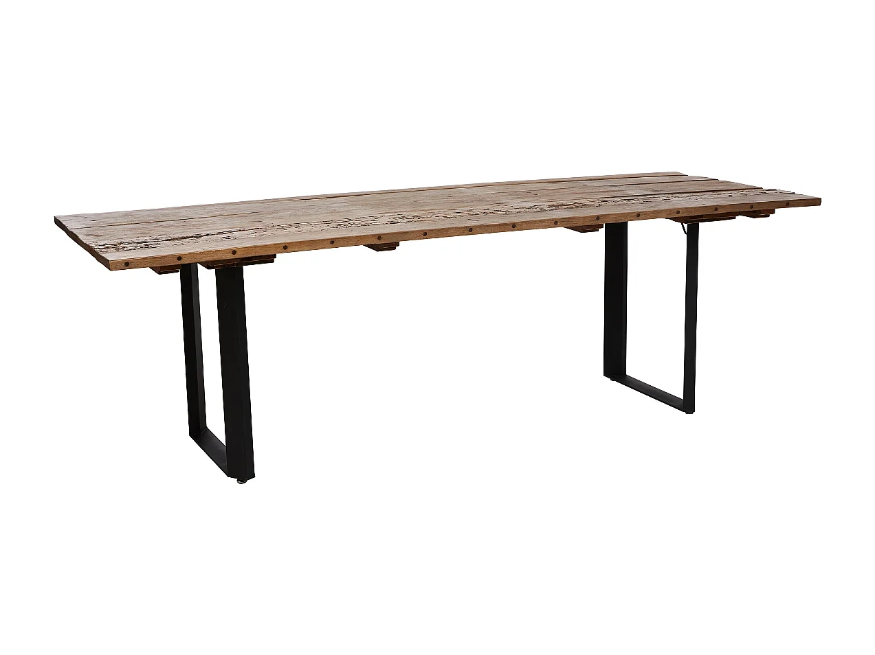 Table en bois recyclé de bateaux L300 cm - BONNY
