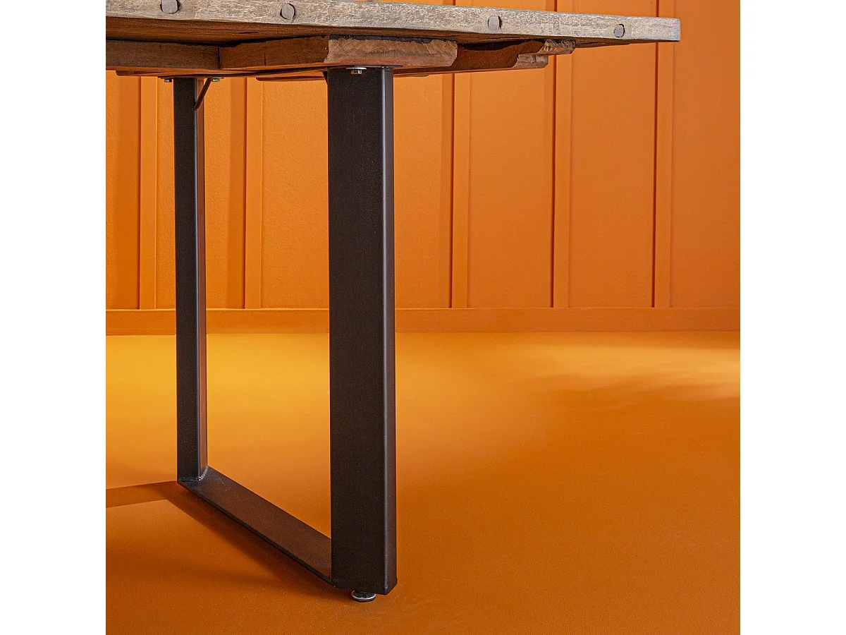 Table en bois recyclé de bateaux L300 cm - BONNY