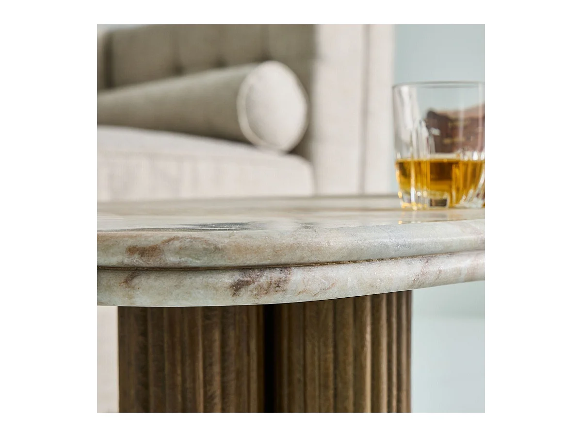 Table basse avec plateau en marbre - BUREN