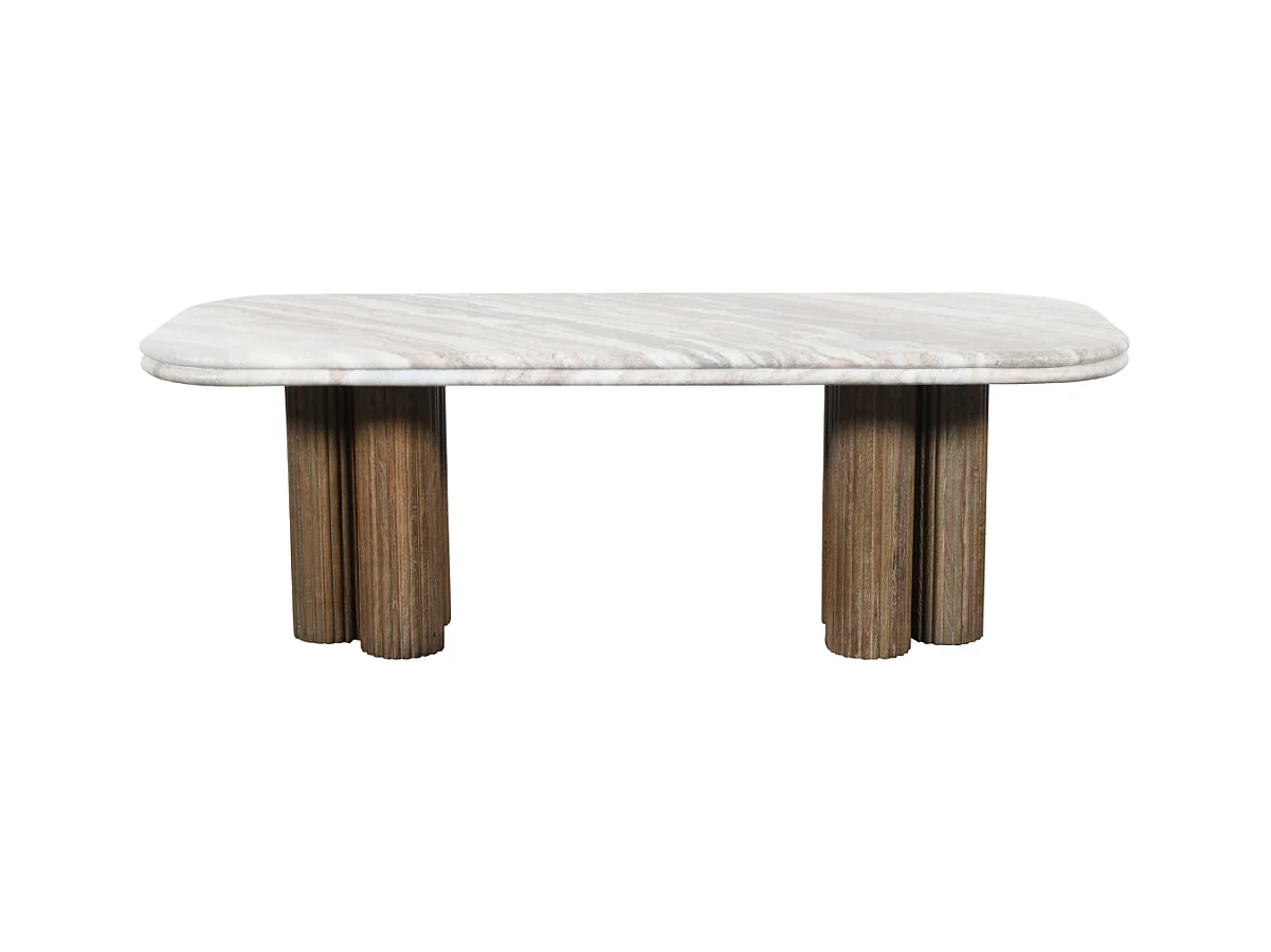 Table basse avec plateau en marbre - BUREN