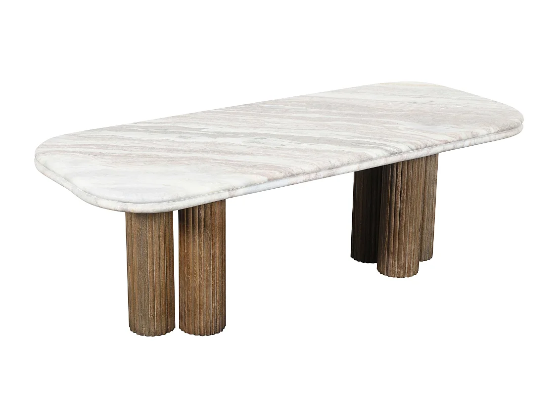 Tavolino con piano in marmo - BUREN