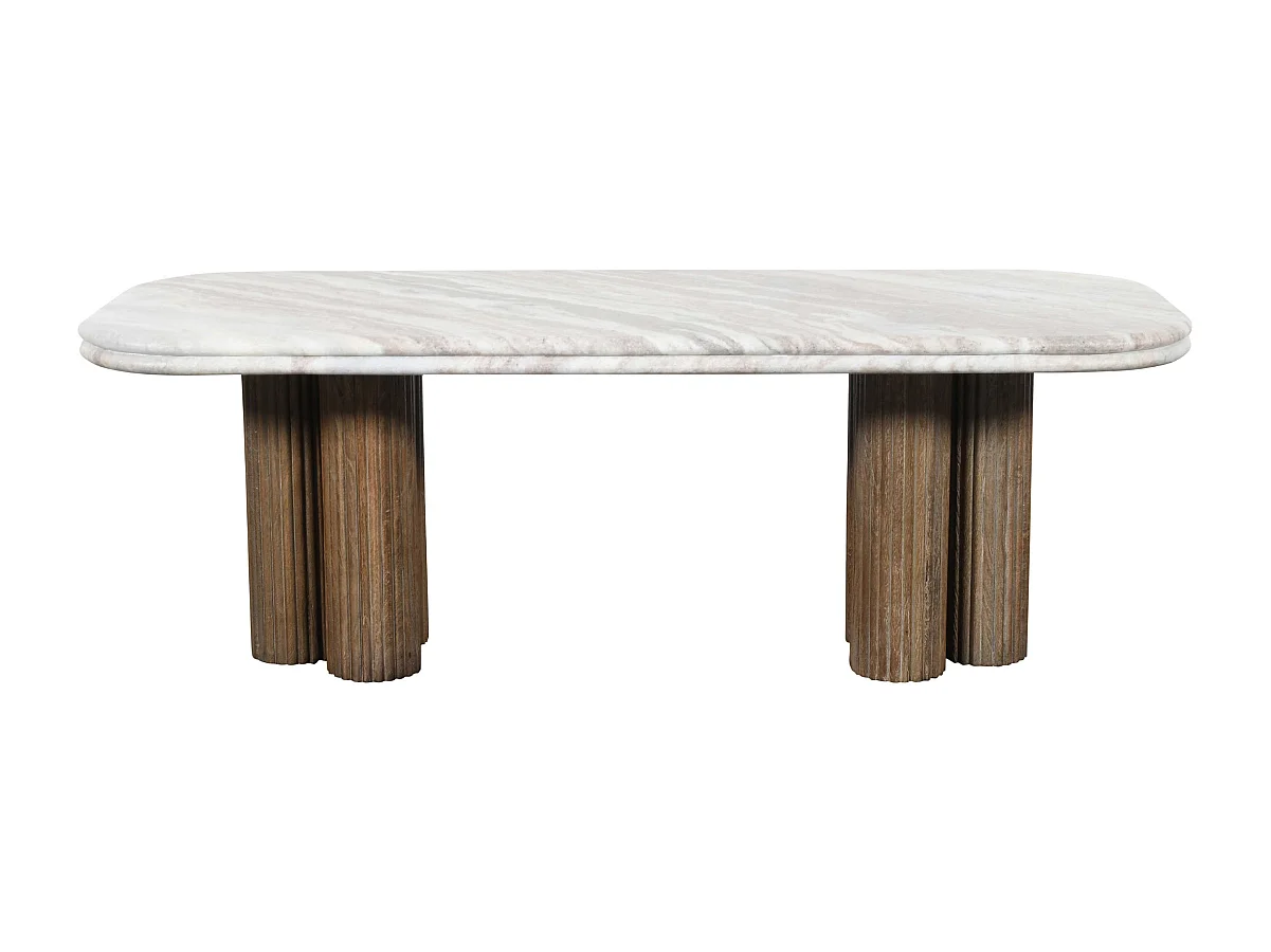 Table basse avec plateau en marbre - BUREN