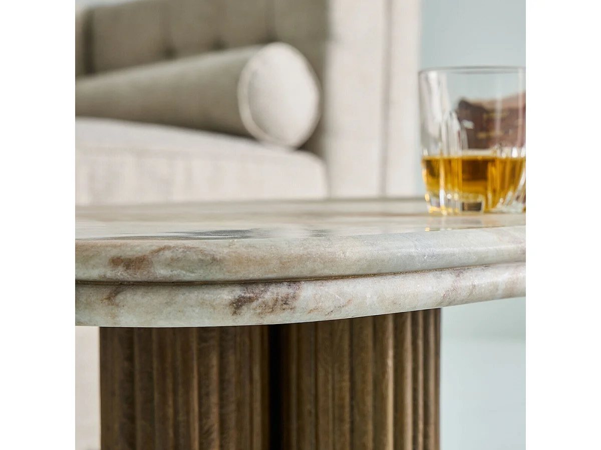 Tavolino con piano in marmo - BUREN