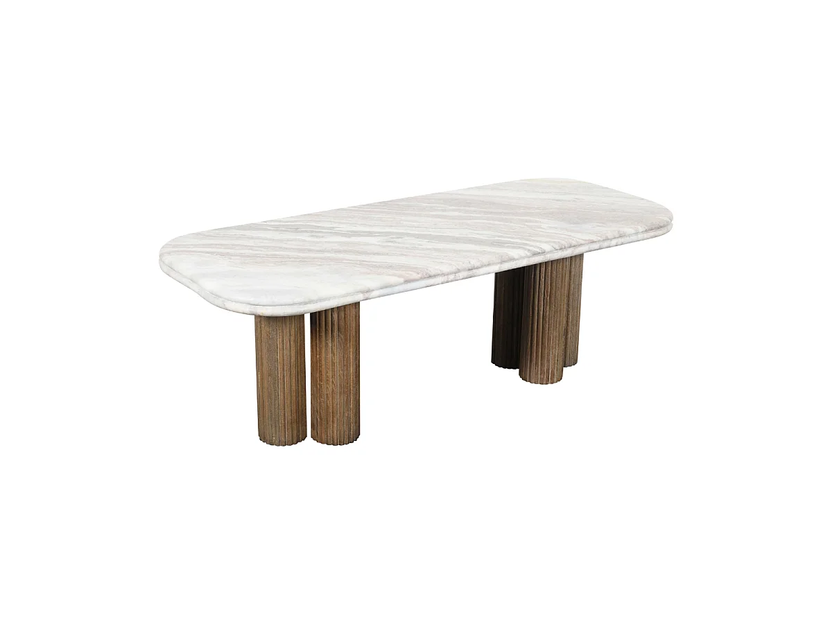 Tavolino con piano in marmo - BUREN